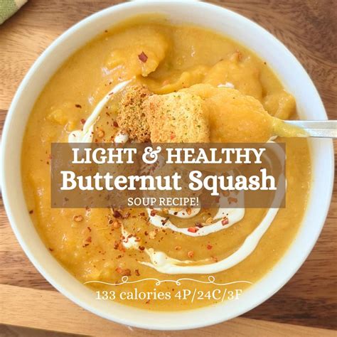 Healthy Butternut Squash Soup {133 Calories per cup} - Health Beet