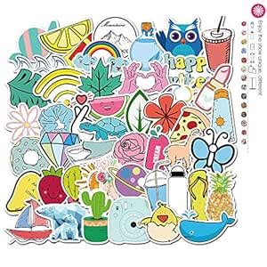 50PCs VSCO Stickers for Hydro Flask, ALIENSX Waterproof Vinyl Trendy ...