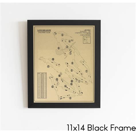 Longmeadow Country Club Outline (Print) – GolfBlueprints