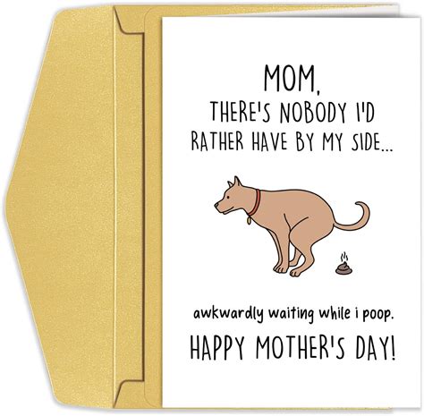 Amazon.com : Funny Mother’s Day Card from Dog, Humorous Mothers Day ...