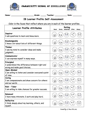 Learner Profile Examples Pdf - Fill Online, Printable, Fillable, Blank ...