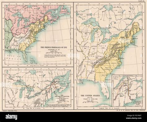 Treaty of paris 1783 map hi-res stock photography and images - Alamy