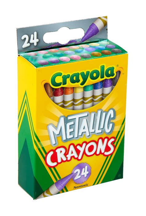Buy Crayola Metallic Crayons in 24 Colors Online at Lowest Price in ...