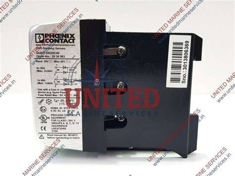PHOENIX CONTACT QUINT-DIODE/40 REDUNDANCY MODULE 2938963 / LOT OF 2 ...