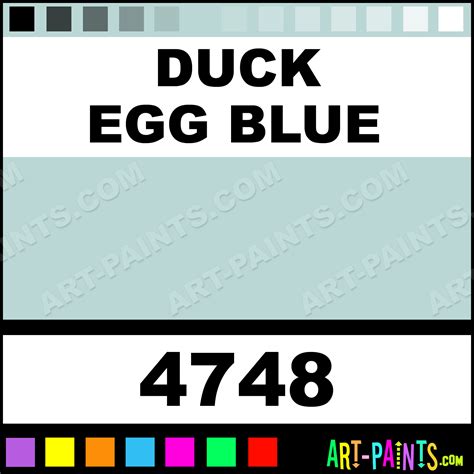 Duck Egg Blue Artist Acrylic Paints - 4748 - Duck Egg Blue Paint, Duck ...