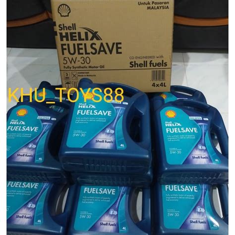 SHELL HELIX FUELSAVE LUBRICANT ENGINE OIL 5W-30 4L / ENGINE OIL 5W-30 ...