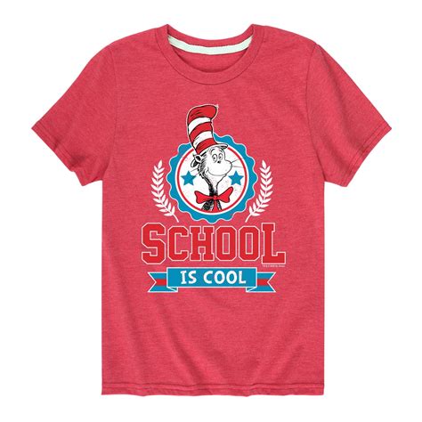 Dr. Seuss - School Is Cool - Toddler And Youth Short Sleeve Graphic T ...