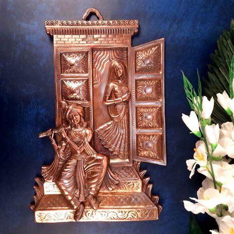 Buy Traditional Radha Krishna on Swing Wall Hanging 18 Inch for Wall ...