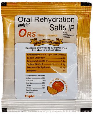 Prolyte Ors Orange Flavour Sachet: Uses, Side Effects, Price & Substitutes