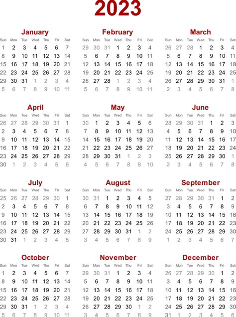 Bildergebnis für kalender 2023 printable