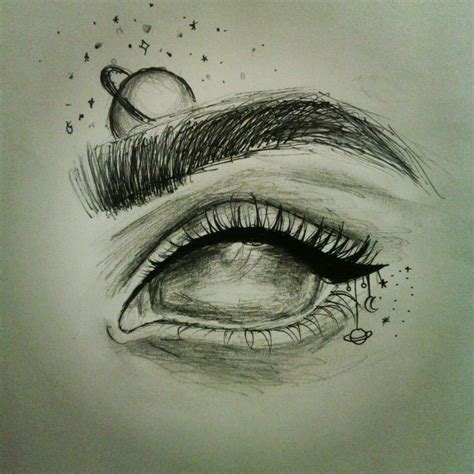 eye drawing space