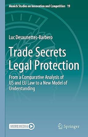 Buy Trade Secrets Legal Protection: From a Comparative Analysis of US ...