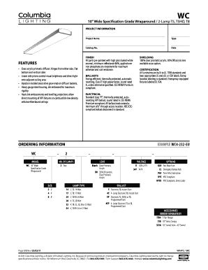 Fillable Online ExamplE WC4-232-EU WC 2 ORDERING INFORMATION FEATURES ...