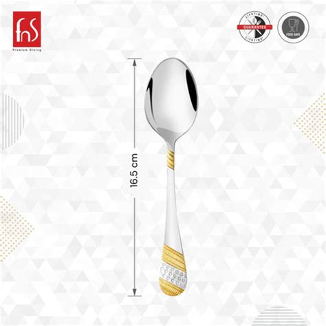 Buy FnS Imperio 6 Pcs 24K Gold Plated Baby Spoon