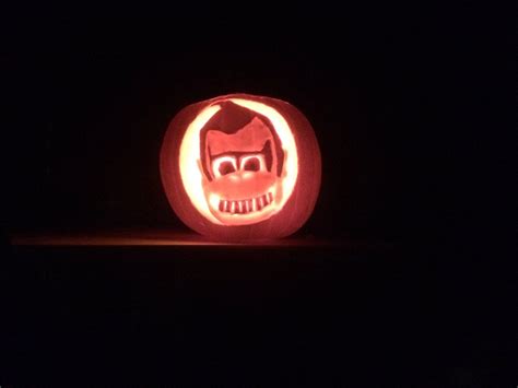 Here’s a Donkey Kong pumpkin carving I did 4 years ago! | Scrolller
