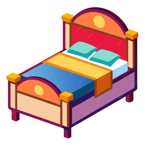 Bed clipart vector art and illustration | Premium AI-generated vector
