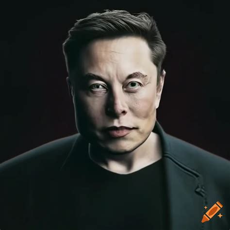 Professional portrait of Elon Musk on Craiyon
