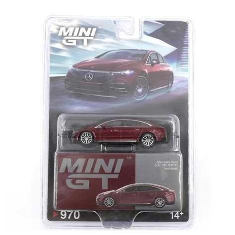 Mini GT #970 Blister: Mercedes Benz EQS 580 4MATIC Red Metallic – Krazy ...