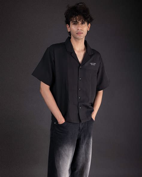 BLACK BOWLING SHIRT