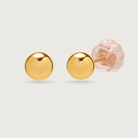 Glow Disc 18KT Gold Stud Earrings