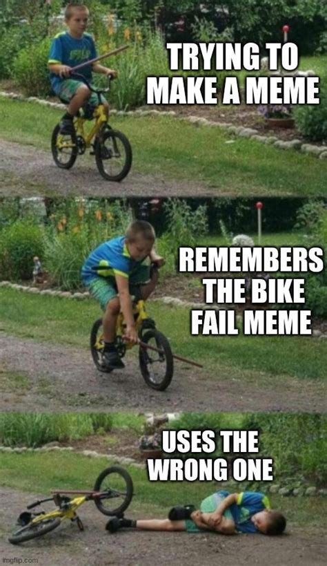 Bike stick kid, real life - Imgflip