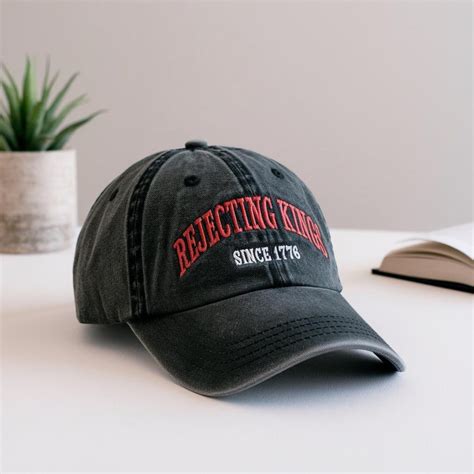 Embroidered Rejecting Kings Since 1776 Hat, Caps, Protest Hat ...