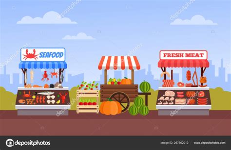 Street Market Cartoon 的图像结果