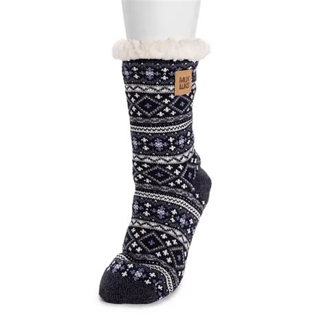 Women's MUK LUKS Patterned Cabin Slipper Socks