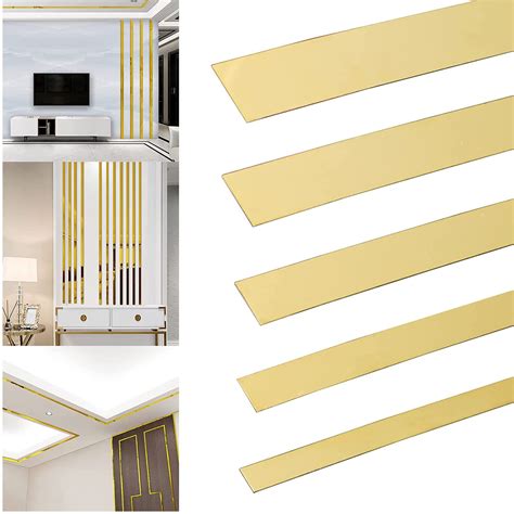 Snapklik.com : Copgge Gold Metalized Wall Trim Molding 201 Stainless ...
