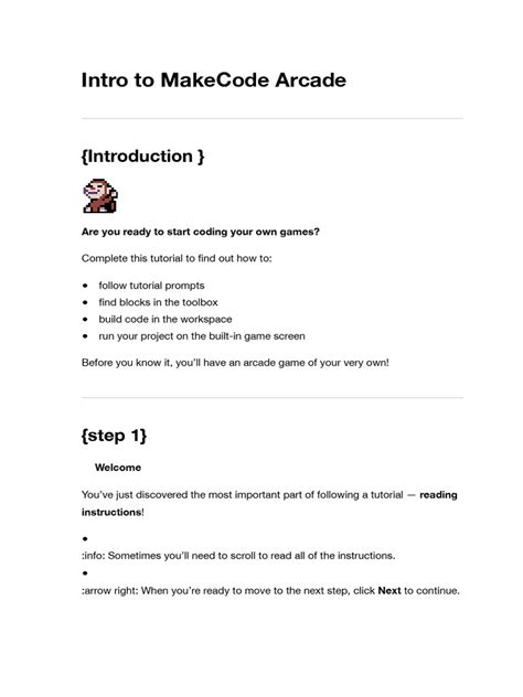 Image result for Make Code Arcade Tutorial PDF