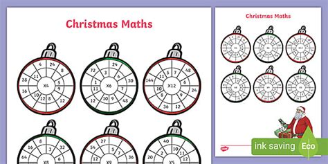 Christmas-Themed Maths Worksheets - Maths - Events