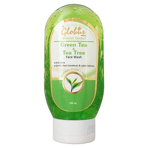 Globus Remedies Green Tree Tea Face Wash, 100 ml : Amazon.in: Beauty