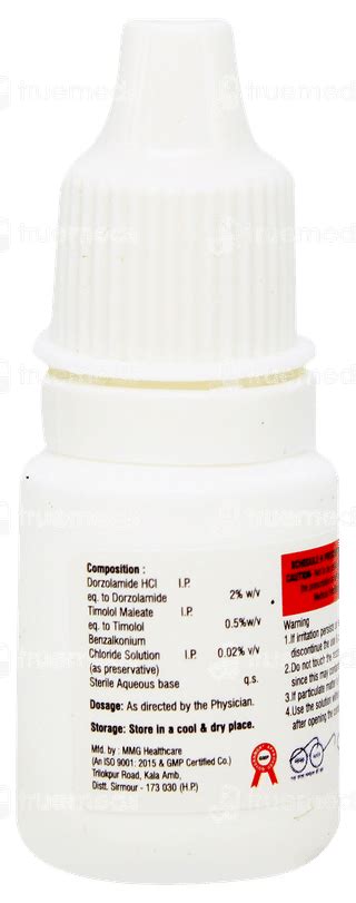 Doreye T Eye Drops 5 Ml - Uses, Side Effects, Dosage, Price | Truemeds