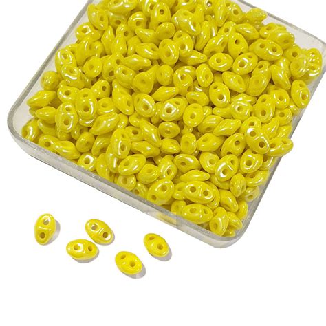 200 Pcs Pack Super Duo Super Duo Double hole beads ( 2 two hole) Czech ...