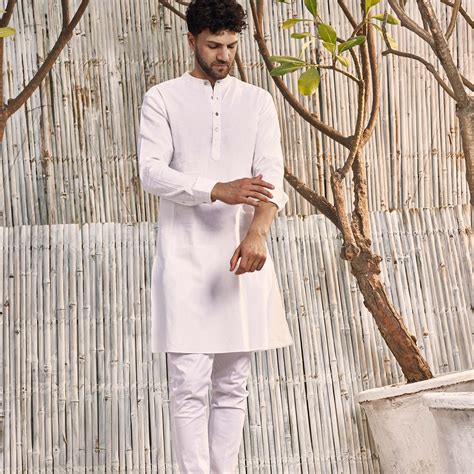 Men's Cotton Straight Kurta with Pant - Set of 2 – charkhee