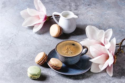 Cup Of Coffee With Flowers