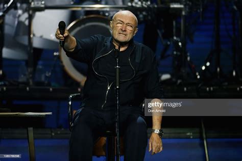 Phil Collins performs at Qudos Bank Arena on January 21, 2019 in ...