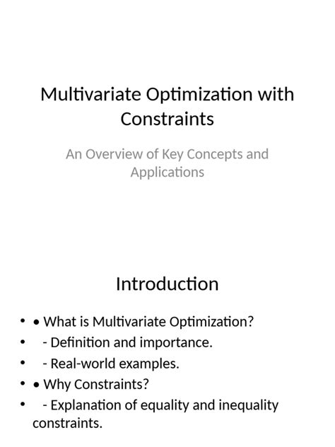 Multivariate Optimization Numerical Example 的图像结果