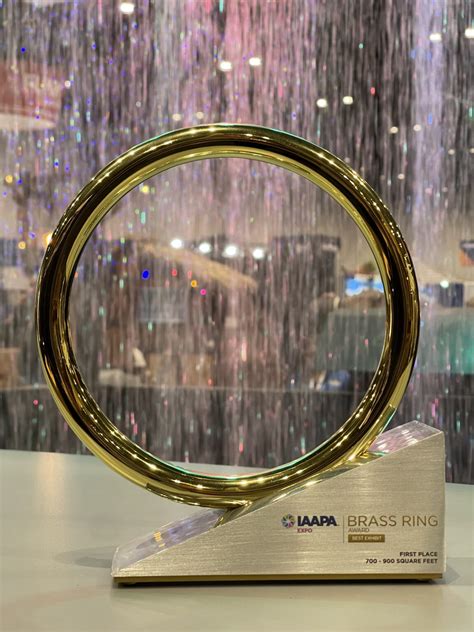 Brass Ring Award Goes to Technifex Booth 865 at IAAPA Expo 2024 - Technifex