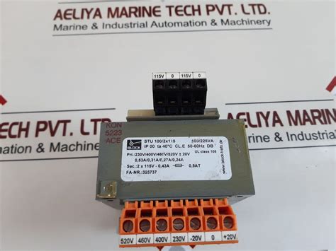 Block Stu 100/2X115 Transformer – Aeliya Marine