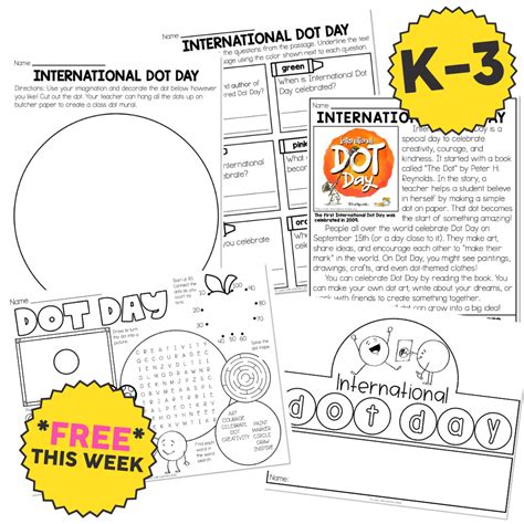 International Dot Day Sample Pack - Lucky Little Learners