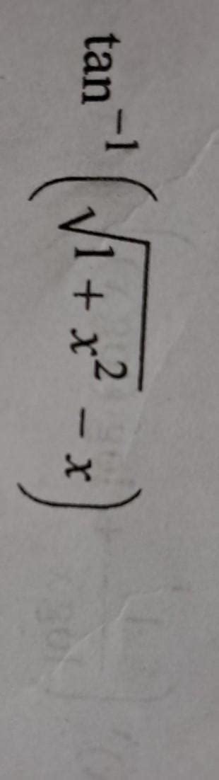 find differentiation of this equation with respect to x - Brainly.in
