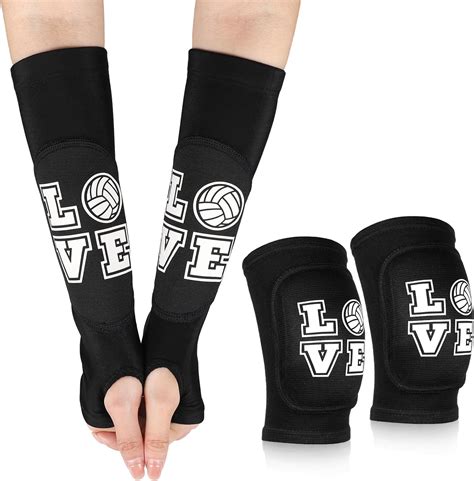 Amazon.com : Ramede Volleyball Knee Pads and Arm Sleeves with ...
