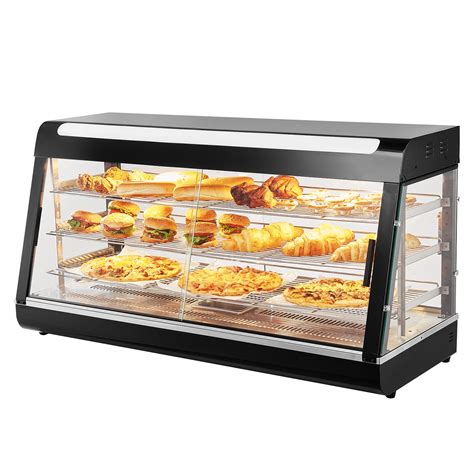 VEVOR 3-Tier Commercial Food Warmer Display Countertop Pizza Cabinet ...