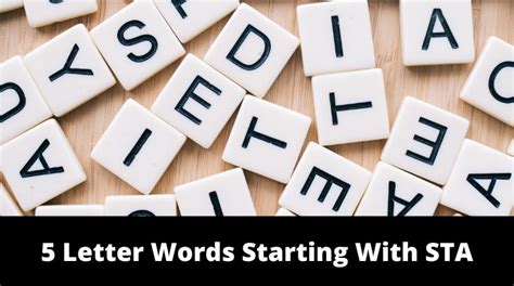 5 Letter Words Starting With STA - MrGuider