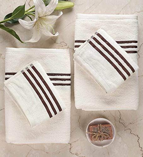 OKEREE Zero Twist Cotton 400 GSM Bath & Hand Towel 28 x 56 Inch Pack of ...