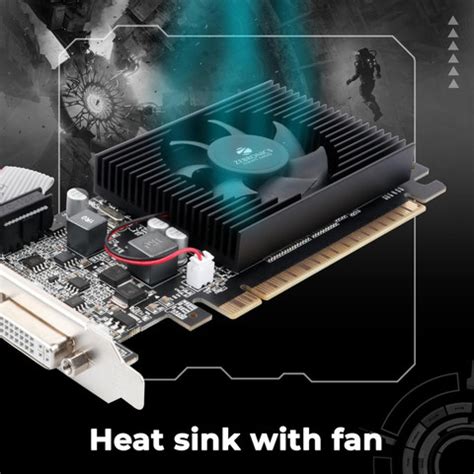 ZEBRONICS Gt610 2Gb graphics card DDR3 2 GB NVIDIA Chipset 64 bit 1000 ...