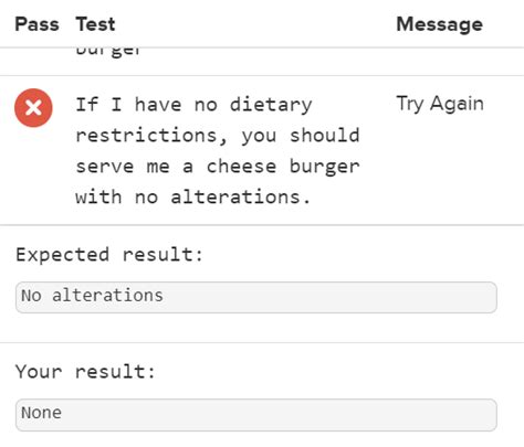 Image result for CodeHS Dietary Restrictions JavaScript Code
