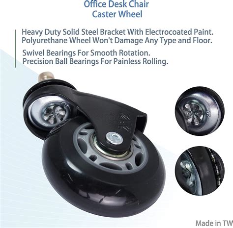 Buy 2.5 inch IKEA Office Chair Caster Wheel Replacement for Roller ...