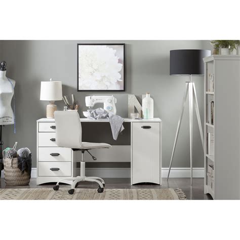 Artwork - Craft Table with Storage, White * D - South Shore Industries ...